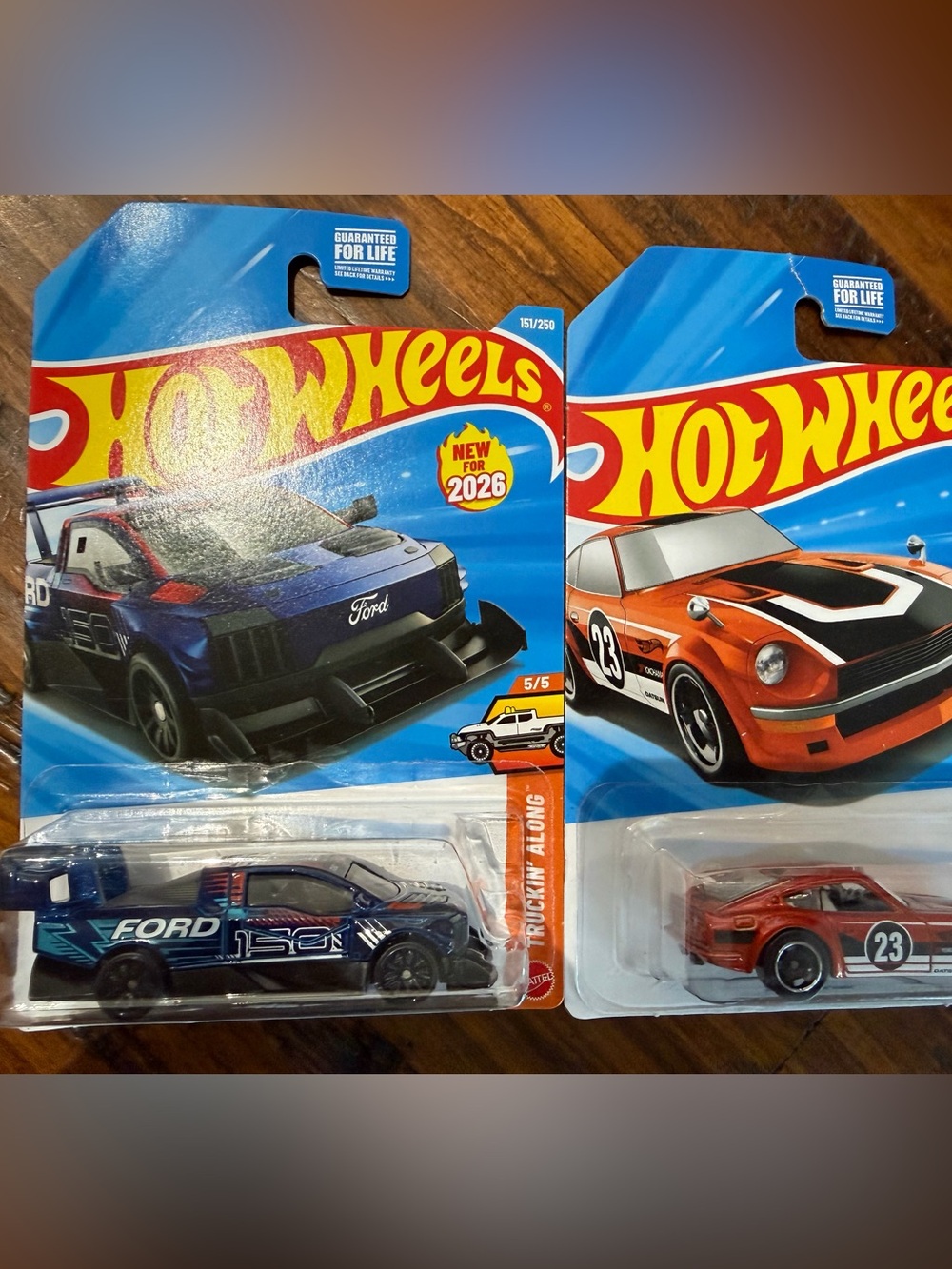 Hot Wheels Ford  F150/Datsun 240 Z Racing Car bundle-